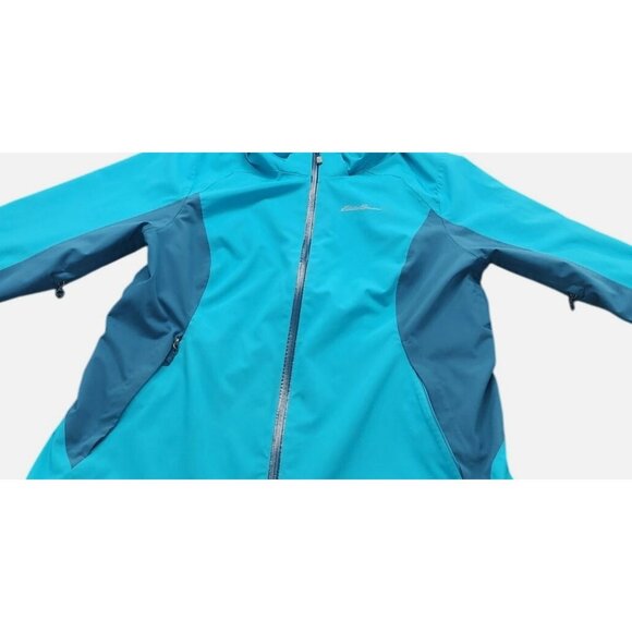 Eddie Bauer Womens XL Turquoise Jacket With Detachable Hood medium weight - Picture 14 of 16